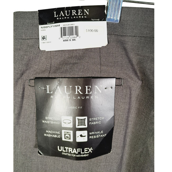 Lauren Ralph Lauren Men's Classic-Fit Flat-Front Dress Pants NWT - Picture 3 of 6